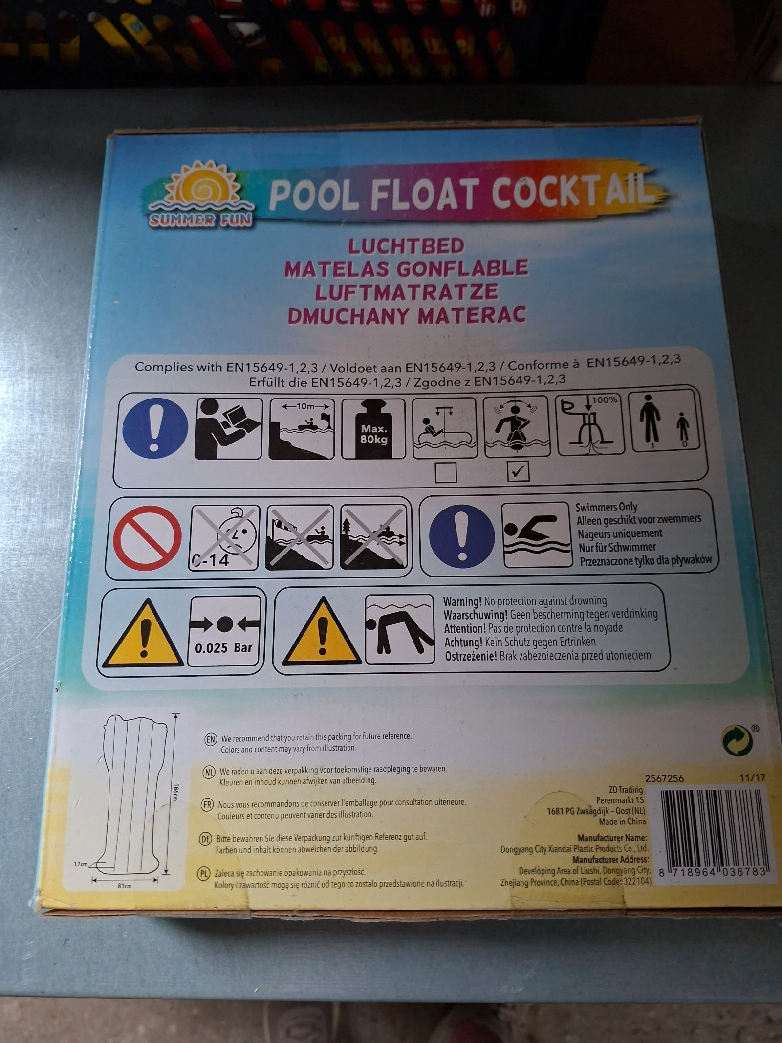 Luchtbed voor zwembad of water cocktail model – photo 2